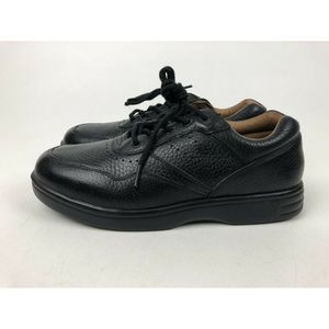 DOCTOR COMFORT PATTY LEATHER Womens Casual Walking Shoes BLACK Size 9 XW ( A550)